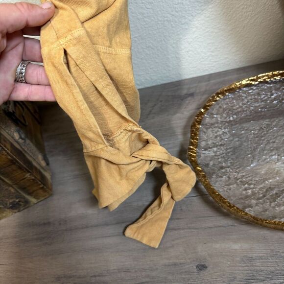 Free People Beach Stunner Pants Harem Drop Crotch Tie Ankle Slouchy Sz M Boho - Picture 6 of 13